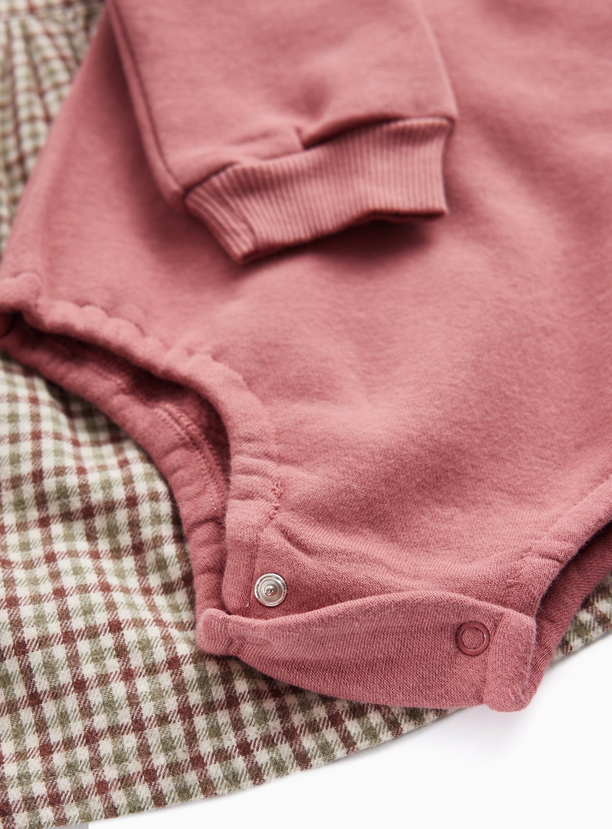 Checked Pinafore Dress, Bodysuit & Tights Set Up to 3 mths - Image 2 thumbnail